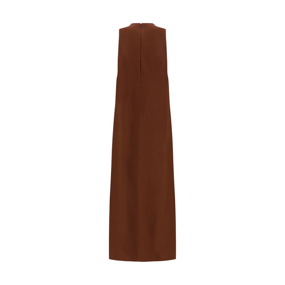 Brunello Cucinelli Brown Viscose Casual Dress