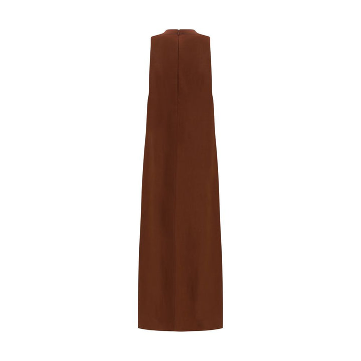 Brunello Cucinelli Brown Viscose Casual Dress