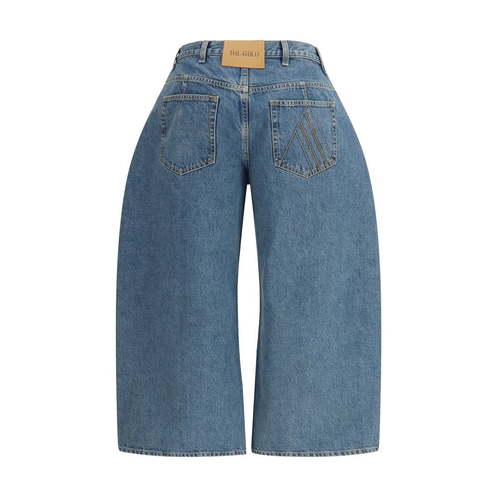 The Attico Blue Cotton Jeans Denim