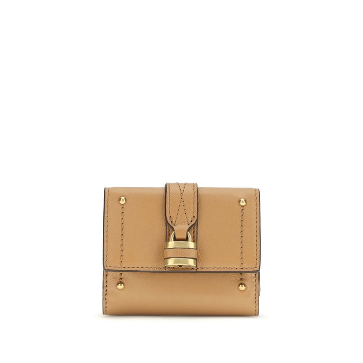Chloé Beige Lamb Ovis Aries Aries Wallet