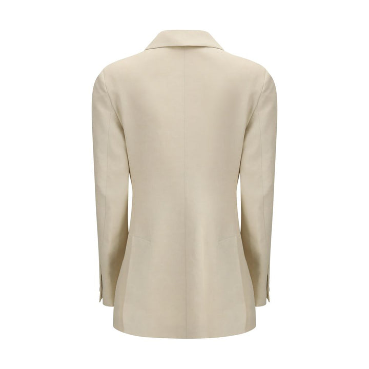 P.A.R.O.S.H. Beige Cotton Blazer