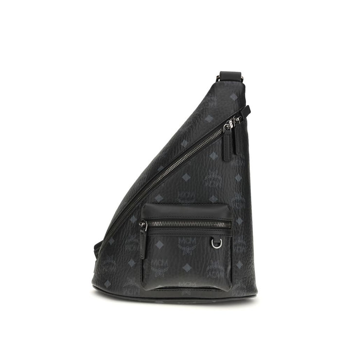 MCM Black Fabric Shoulder Bag