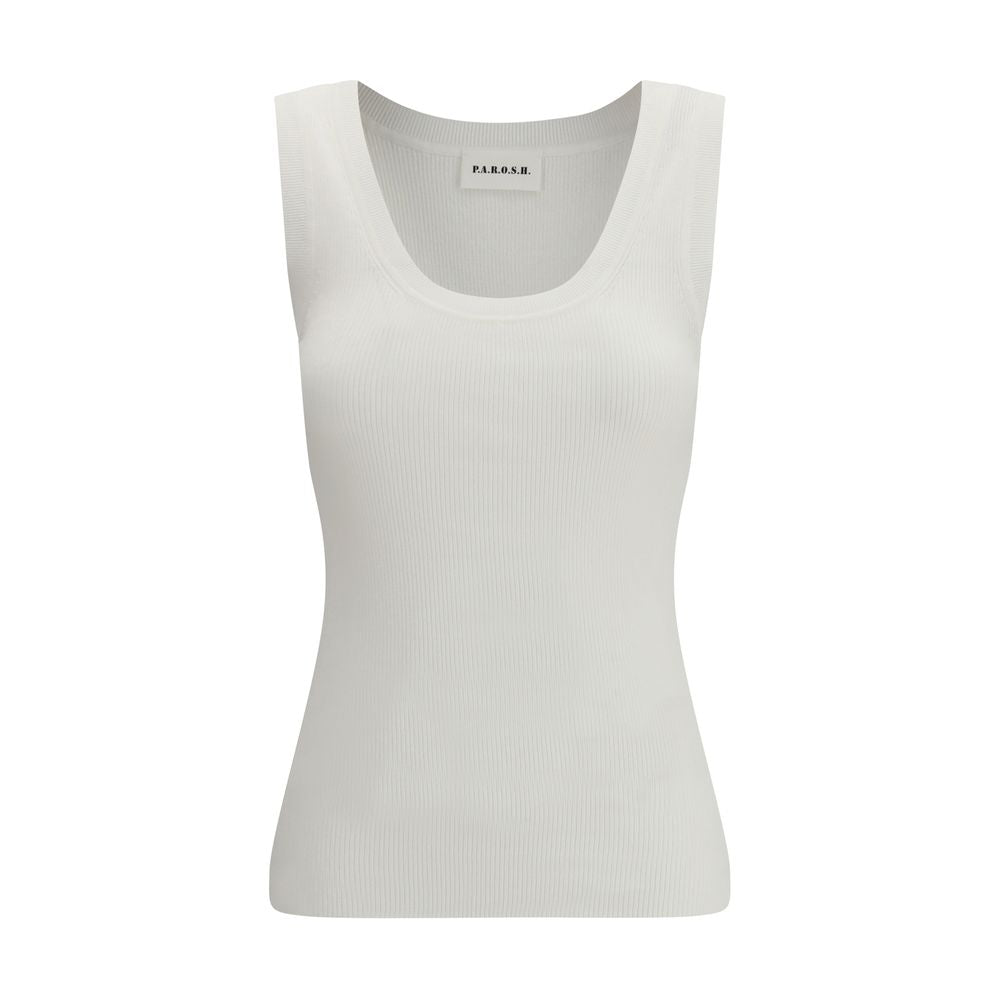 P.A.R.O.S.H. Beige Cotton Top