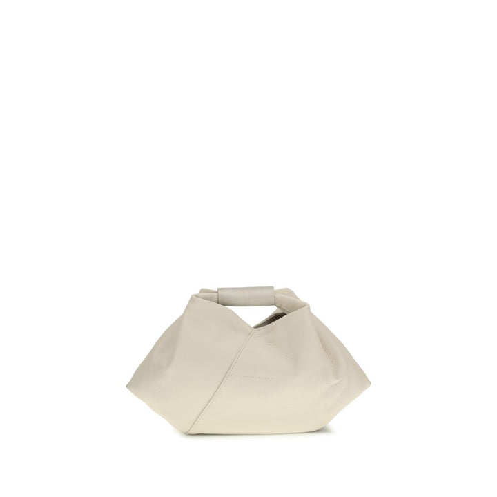 MM6 White Calf Leather Bos Taurus Handbag