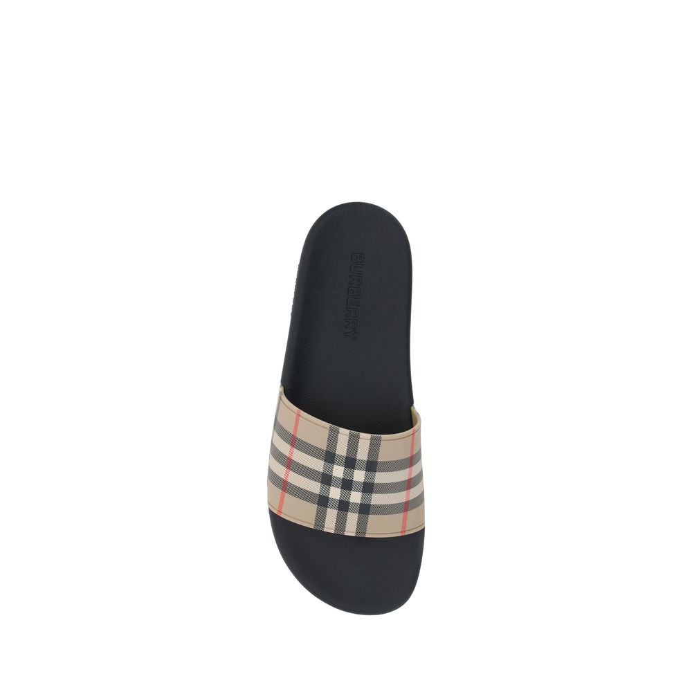 Burberry Brown Polyethylene Flat Sandals