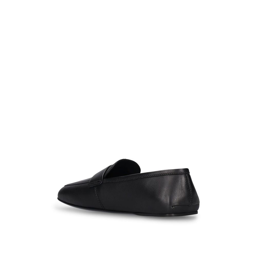 Salvatore Ferragamo Brown Calfskin Slip-On Loafers