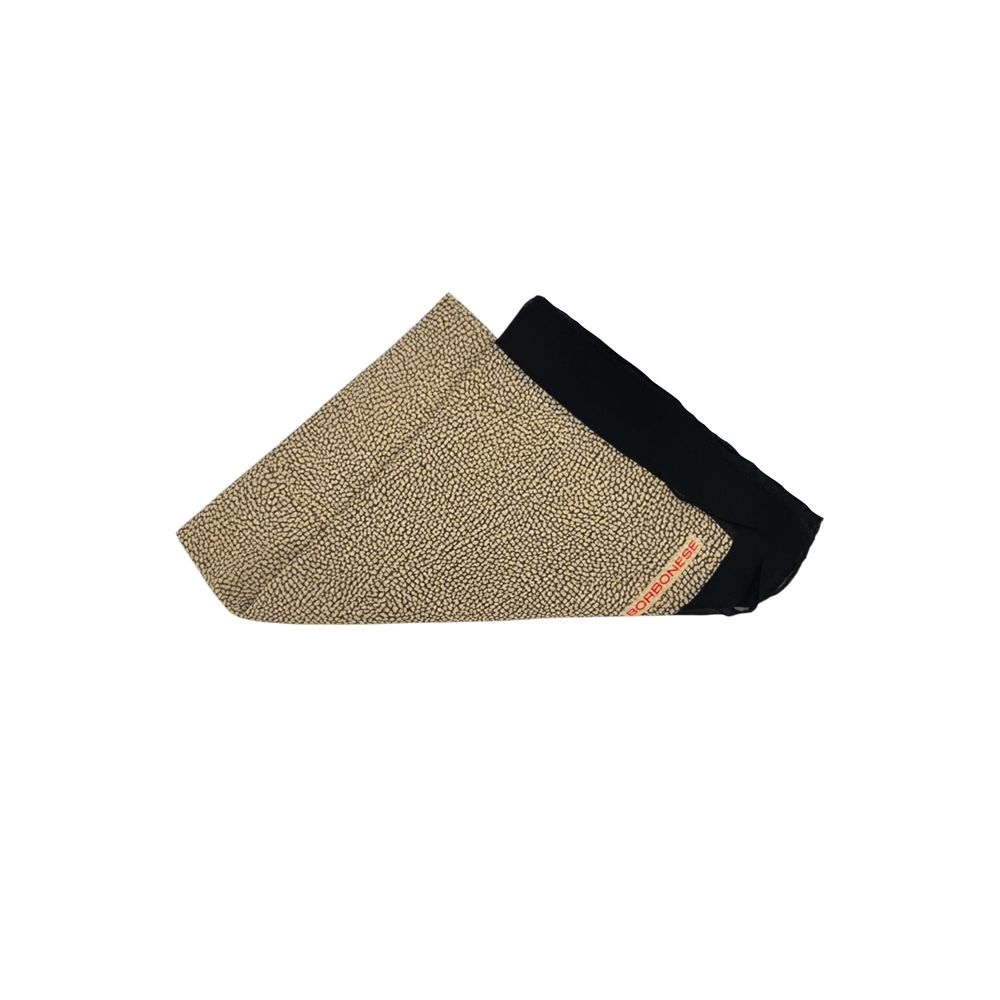 Borbonese Black Silk Women Scarf