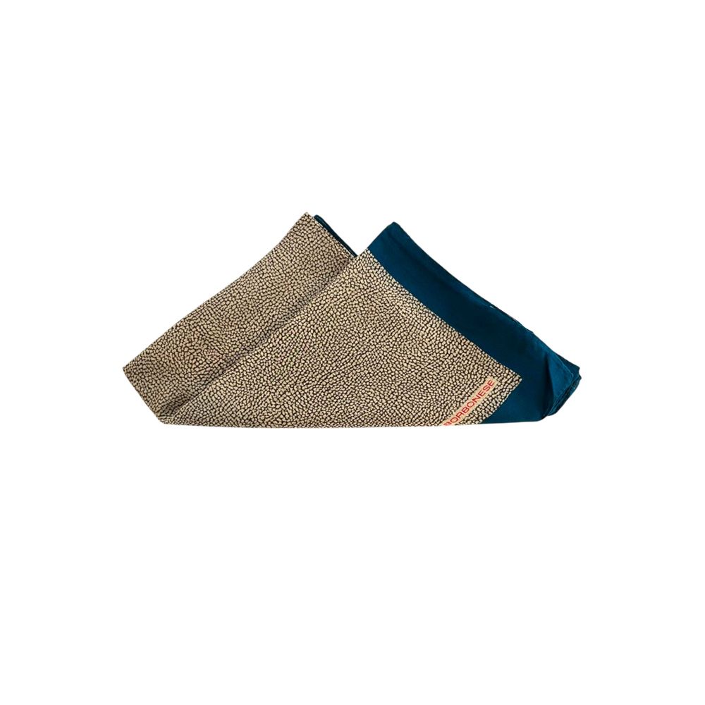 Borbonese Blue Silk Women Scarf