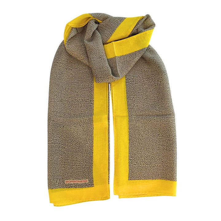Borbonese Yellow Silk Women Scarf