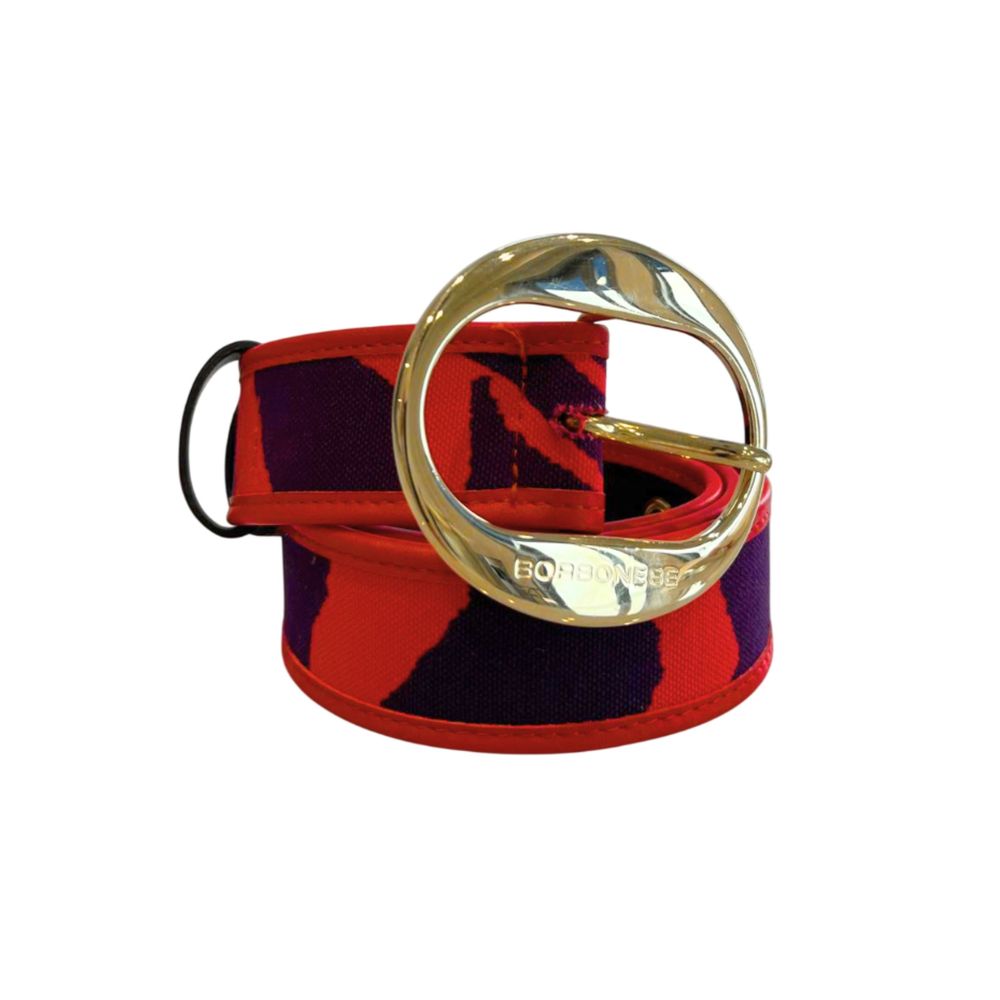 Borbonese Orange Genuine Leather Women Belt