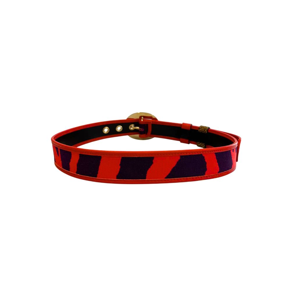 Borbonese Orange Genuine Leather Women Belt