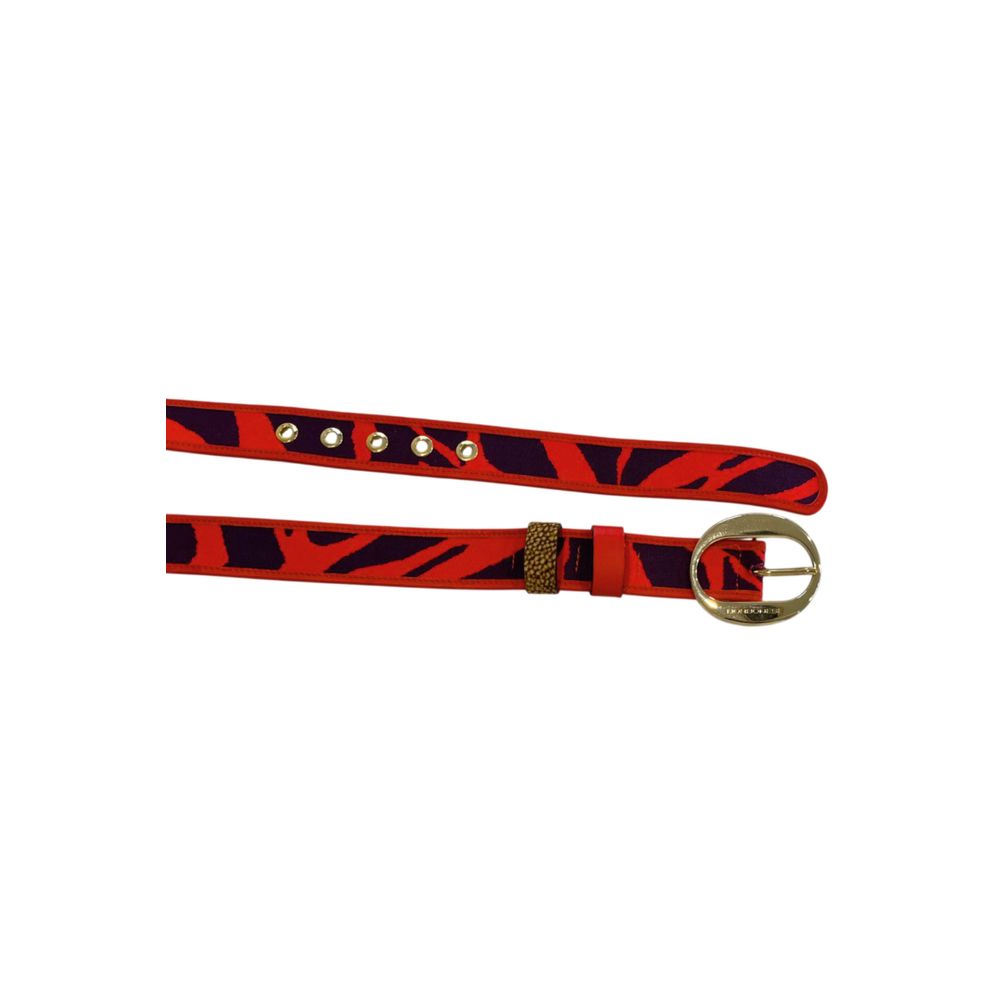 Borbonese Orange Genuine Leather Women Belt
