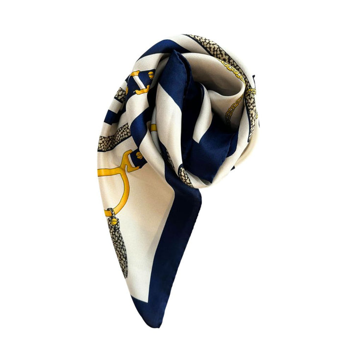 Borbonese Blue Silk Women Scarf