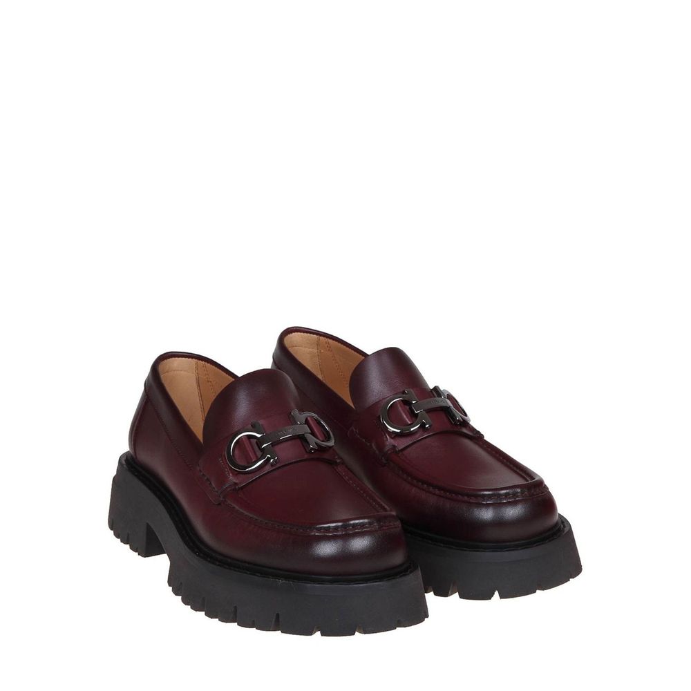 Salvatore Ferragamo Multicolor Calfskin Slip-On Loafers