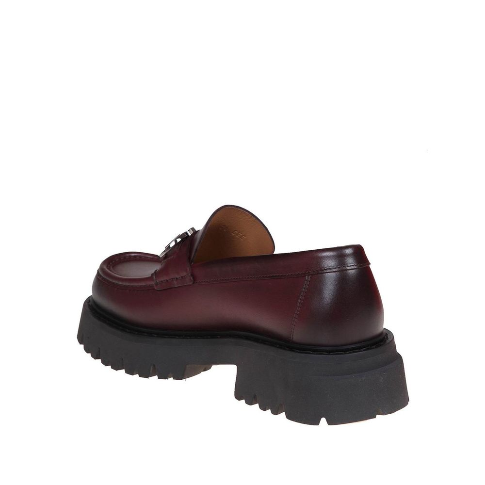 Salvatore Ferragamo Multicolor Calfskin Slip-On Loafers
