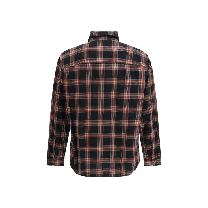 Diesel Blue Cotton Pattern Shirt