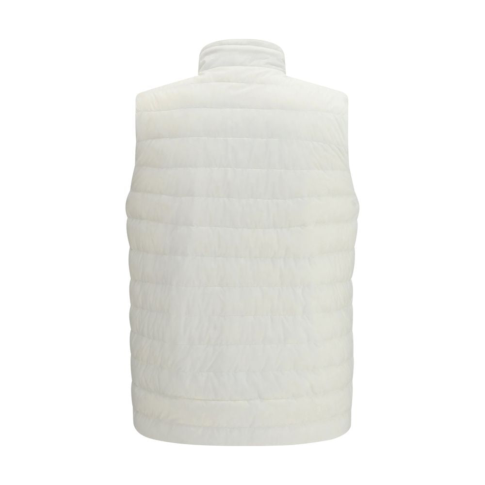 Herno White Polyamide Sleveless Jacket