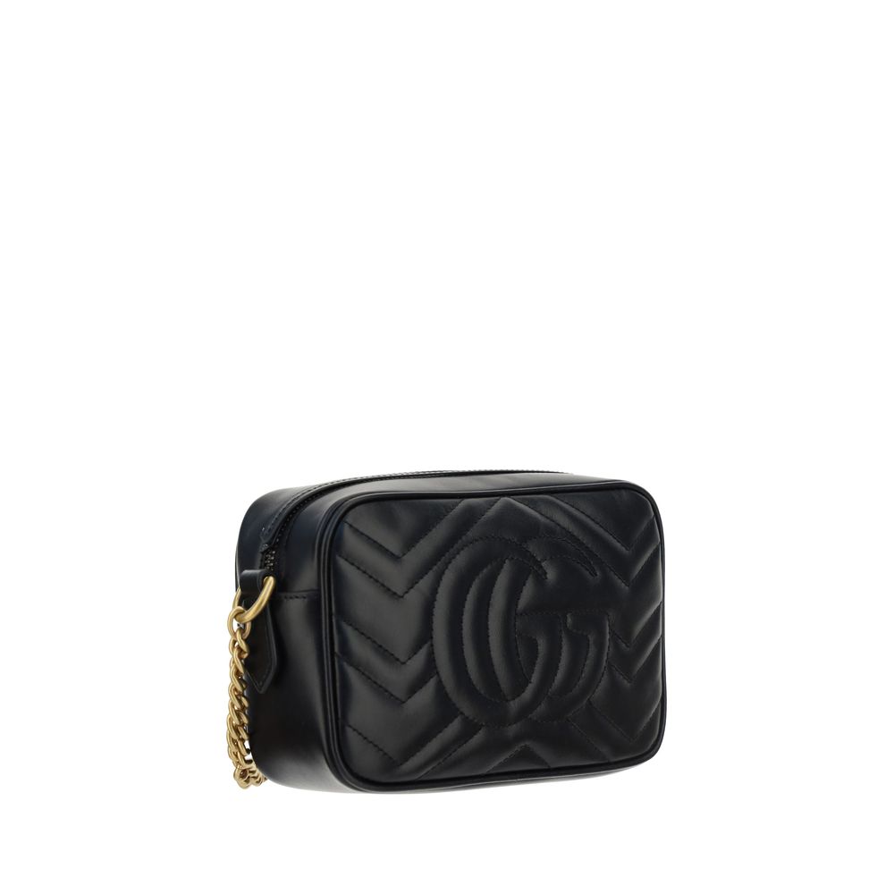 Gucci Black Calf Leather Bos Taurus Shoulder Bag