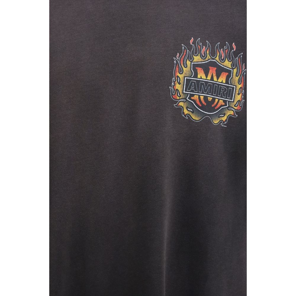 Amiri Gray Cotton T-Shirt