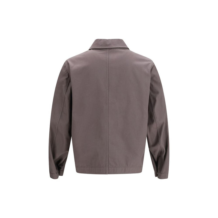 Stone Island Gray Cotton Coat