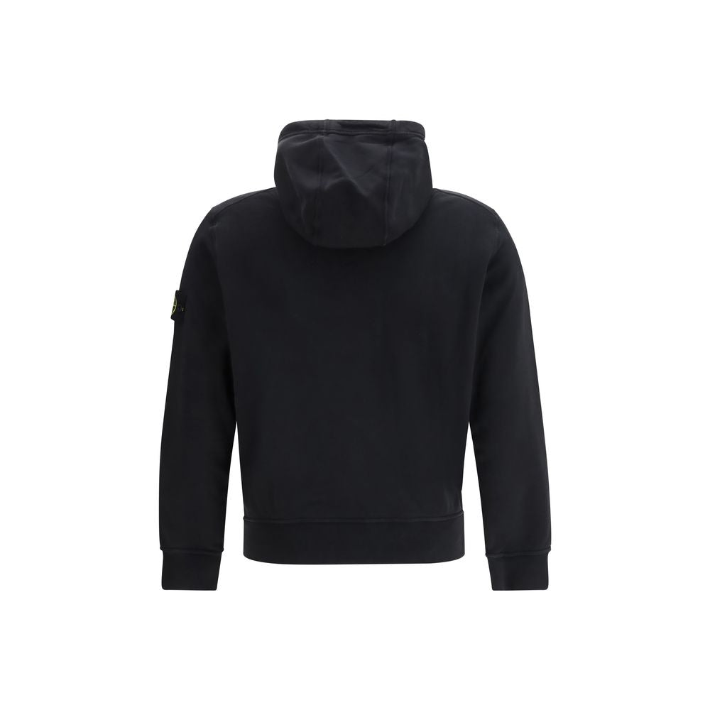 Stone Island Black Cotton Sweatshirt