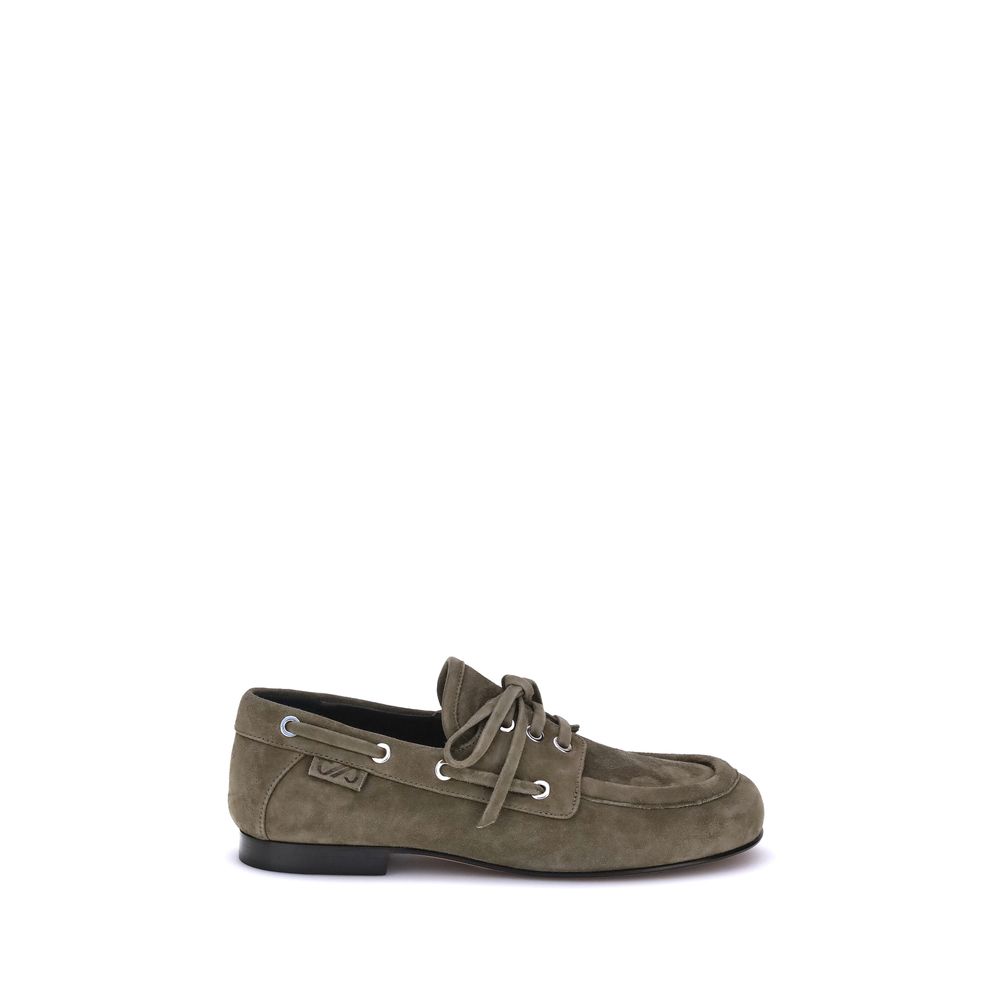 Proenza Schouler Beige Goatskin Slip-On Loafers