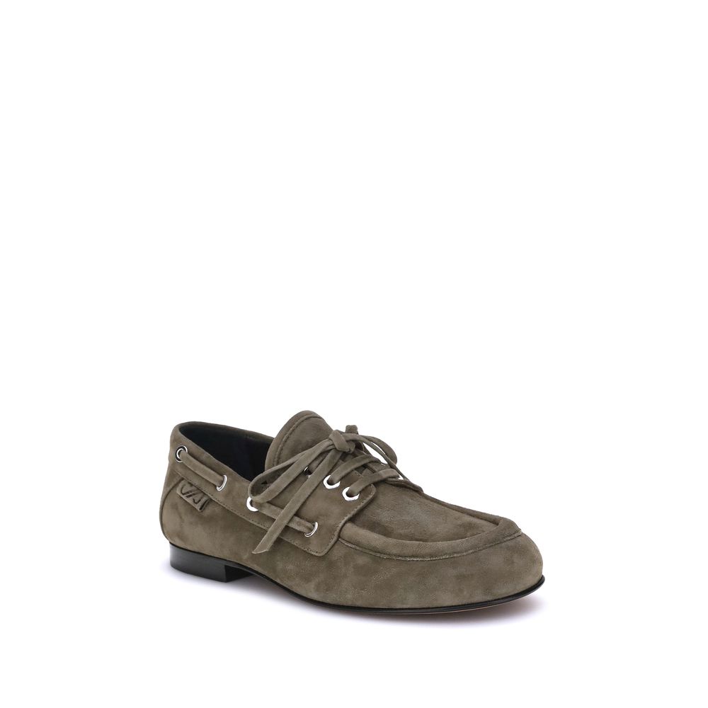 Proenza Schouler Beige Goatskin Slip-On Loafers
