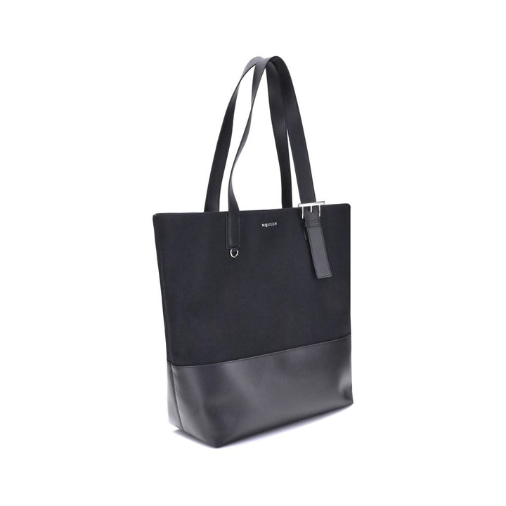 Alexander McQueen Black Fabric Shoulder Bag