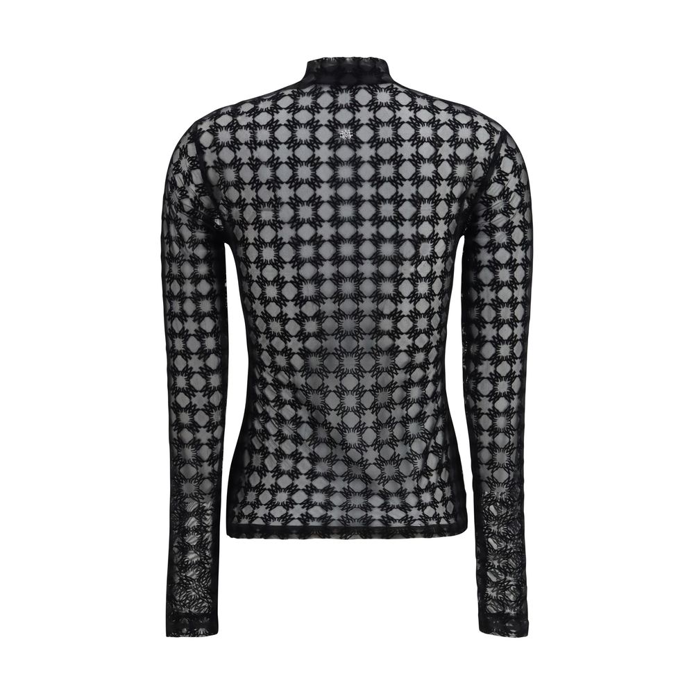 Amiri Black Polyester Top