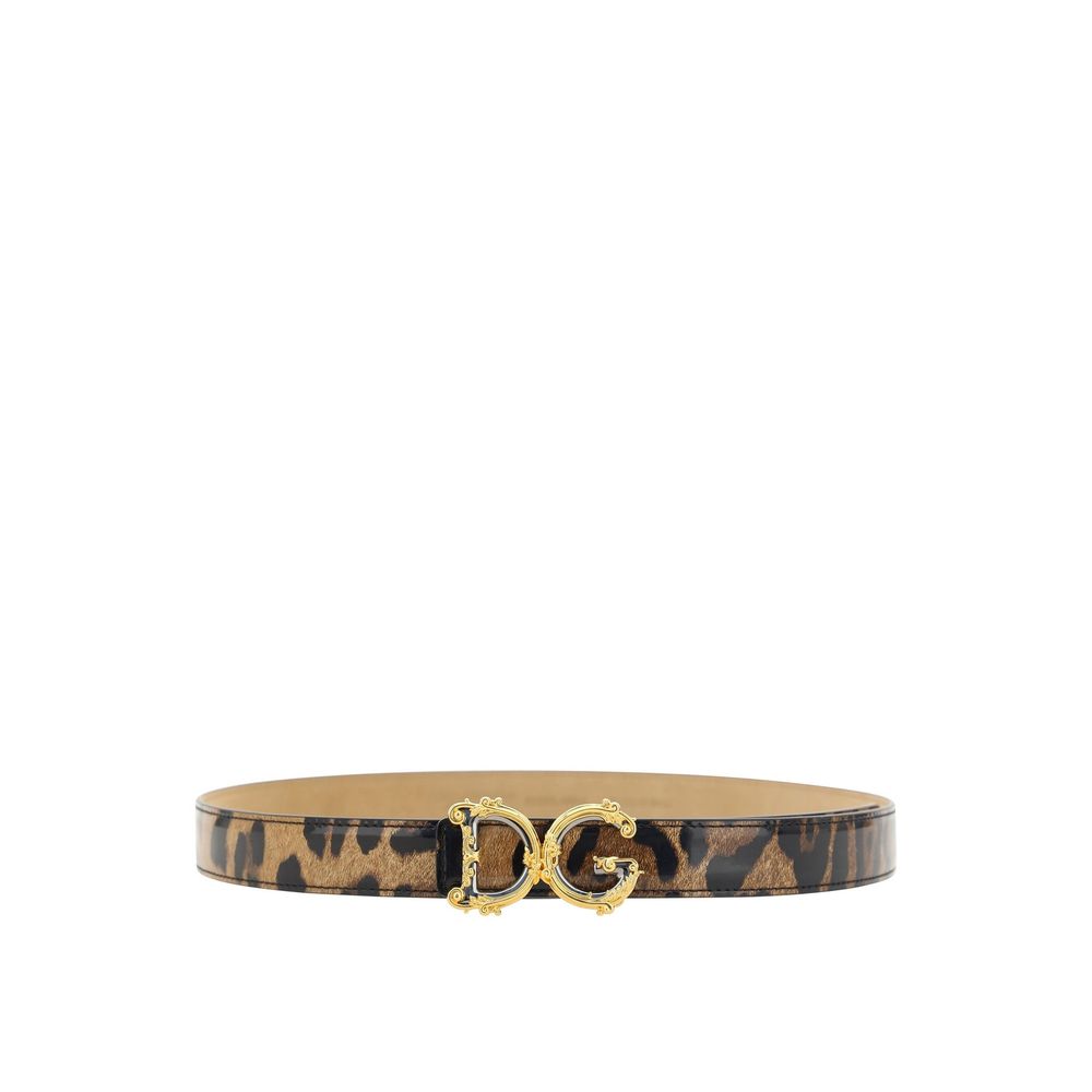 Dolce & Gabbana Brown Calfskin Regular Belt