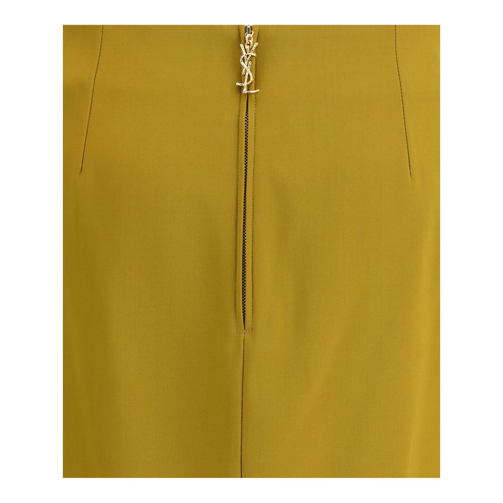 Saint Laurent Bicolor Viscose Skirt