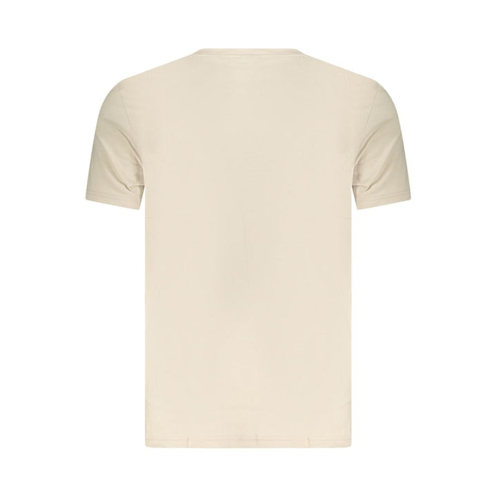 Hugo Boss Beige Cotton Mens T-Shirt