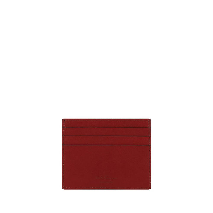 Ferragamo Black Calf Leather Bos Taurus Wallet