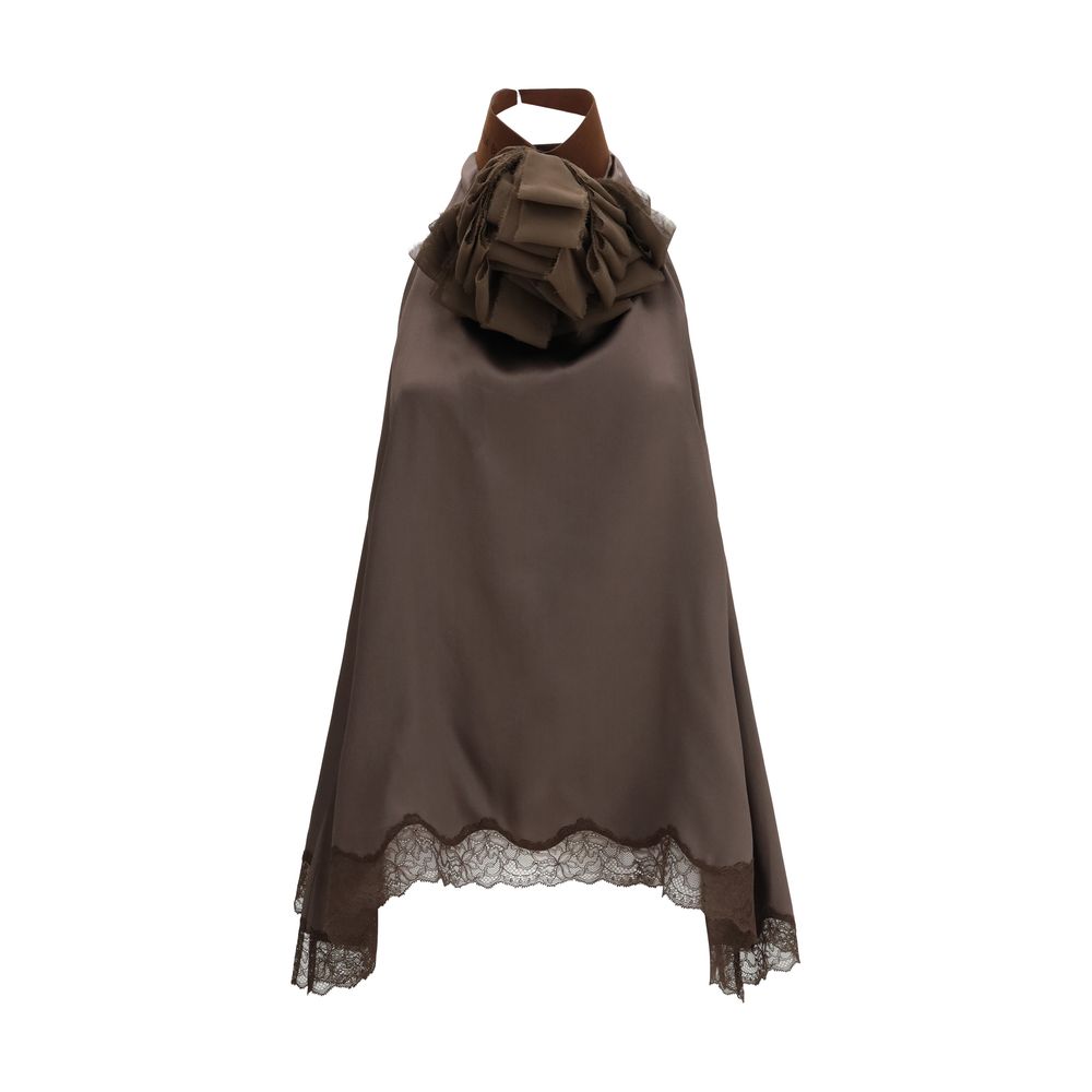 Magda Butrym Brown Silk Blouse