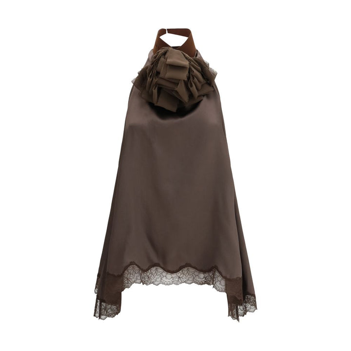Magda Butrym Brown Silk Blouse