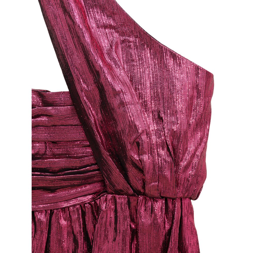 Saint Laurent Fuchsia Viscose Short Dress