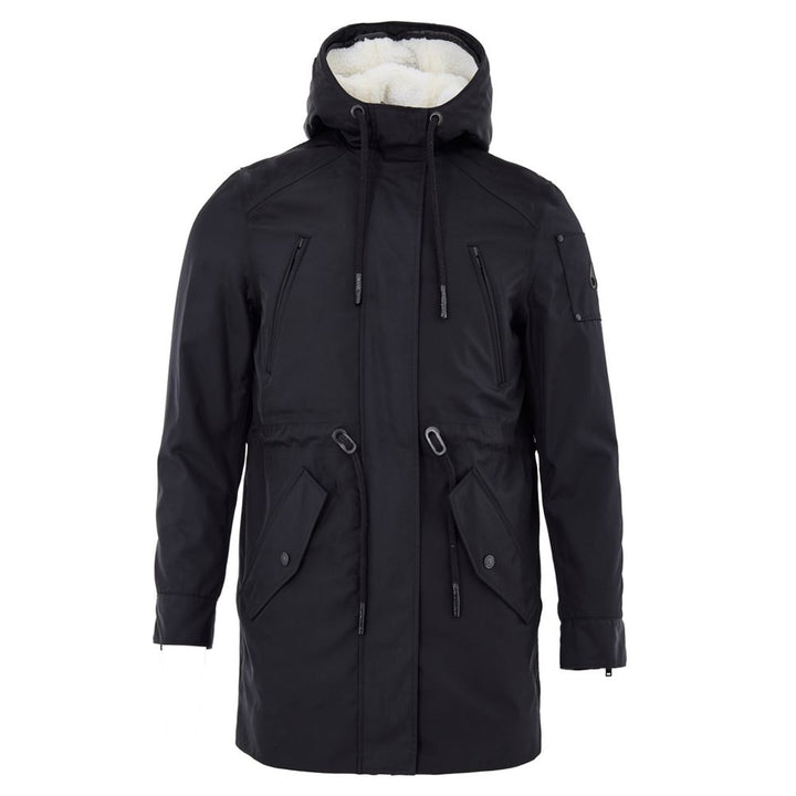 Moose Knuckles Black Cotton Parka