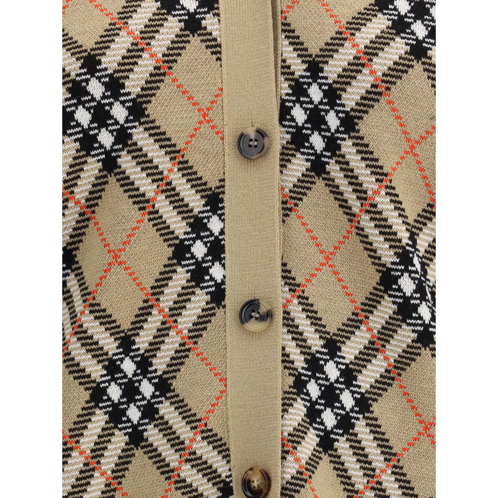 Burberry Brown Wool Cardigan