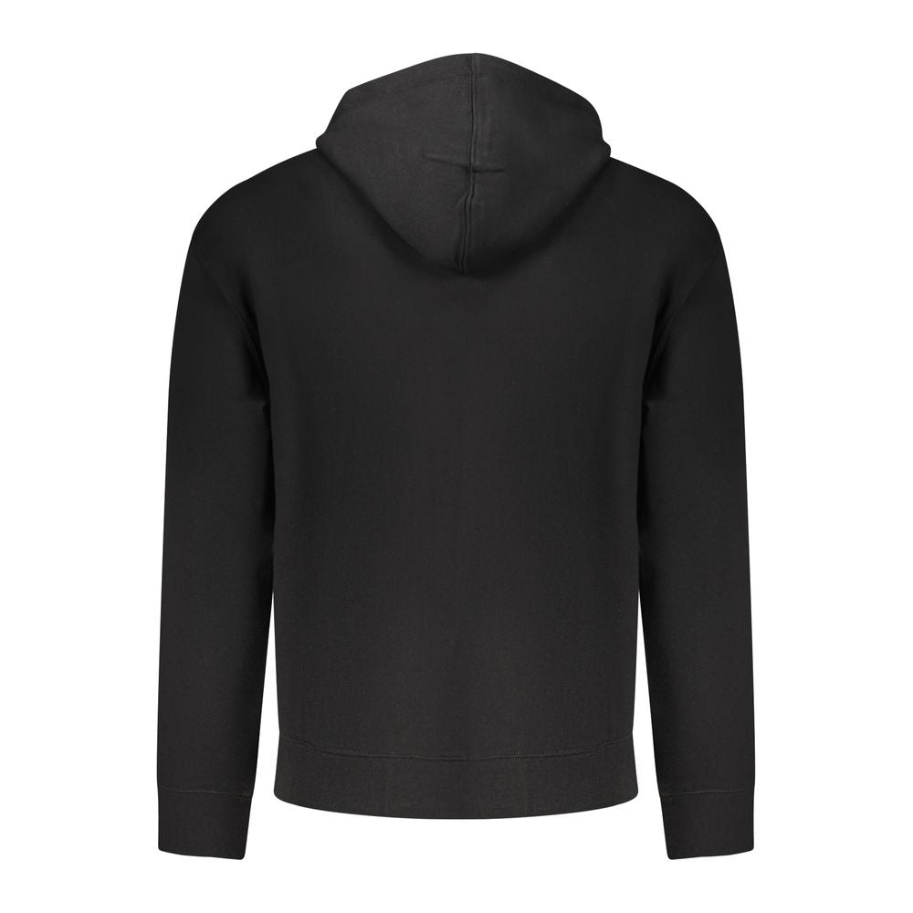 Guess Jeans Black Cotton Men Sweatshirt