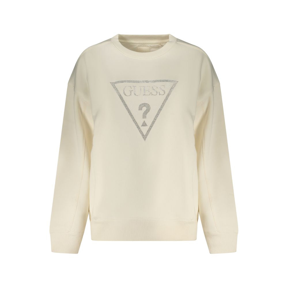 Guess Jeans White Cotton Women Sweatshirt