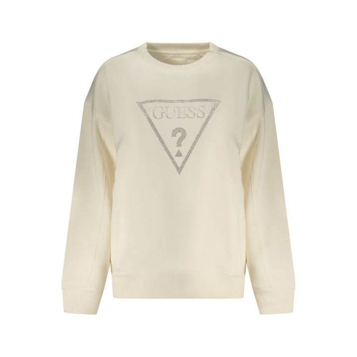 Guess Jeans White Cotton Women Sweatshirt