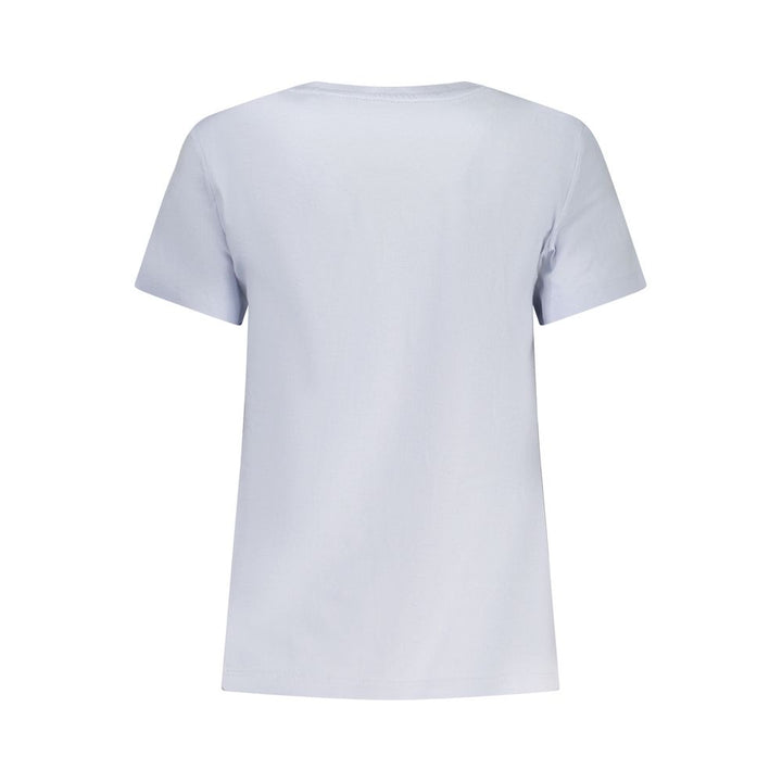 Guess Jeans Azzurro Organic Cotton Women T-Shirt
