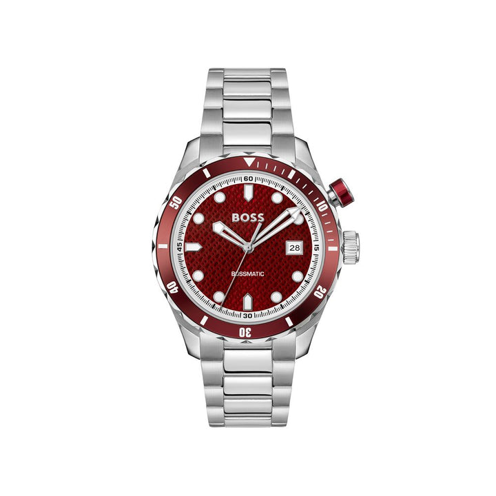 Hugo Boss Gray Stainless Steel Dress Watch