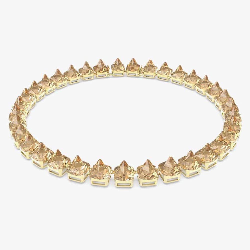 Swarovski Gold Stainless Steel Necklace