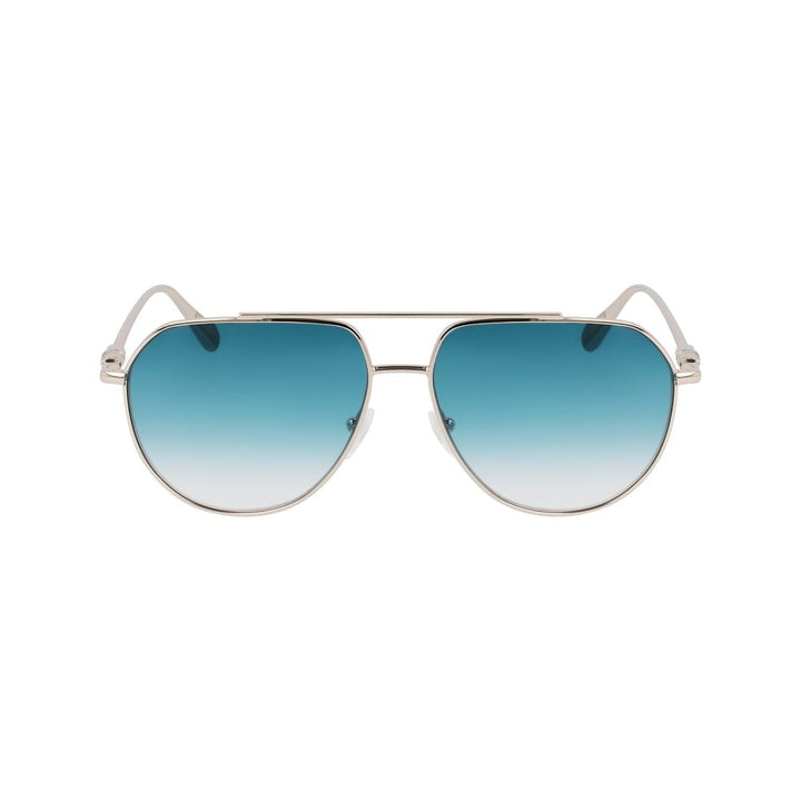 Longchamp Gold Metal Sunglasses