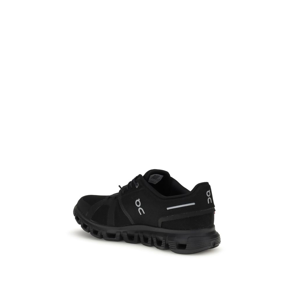 ON Black Polyurethane Athletic Sneakers