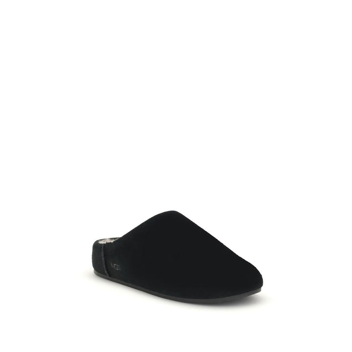 UGG Black Leather Mules
