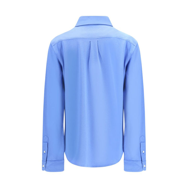 Miu Miu Blue Cotton Dress Shirt