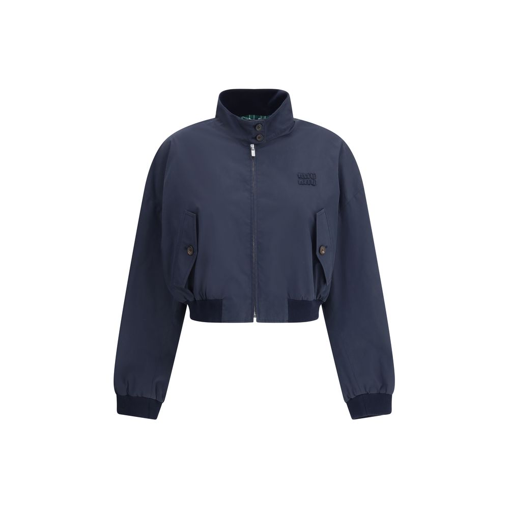 Miu Miu Blue Cotton Bomber