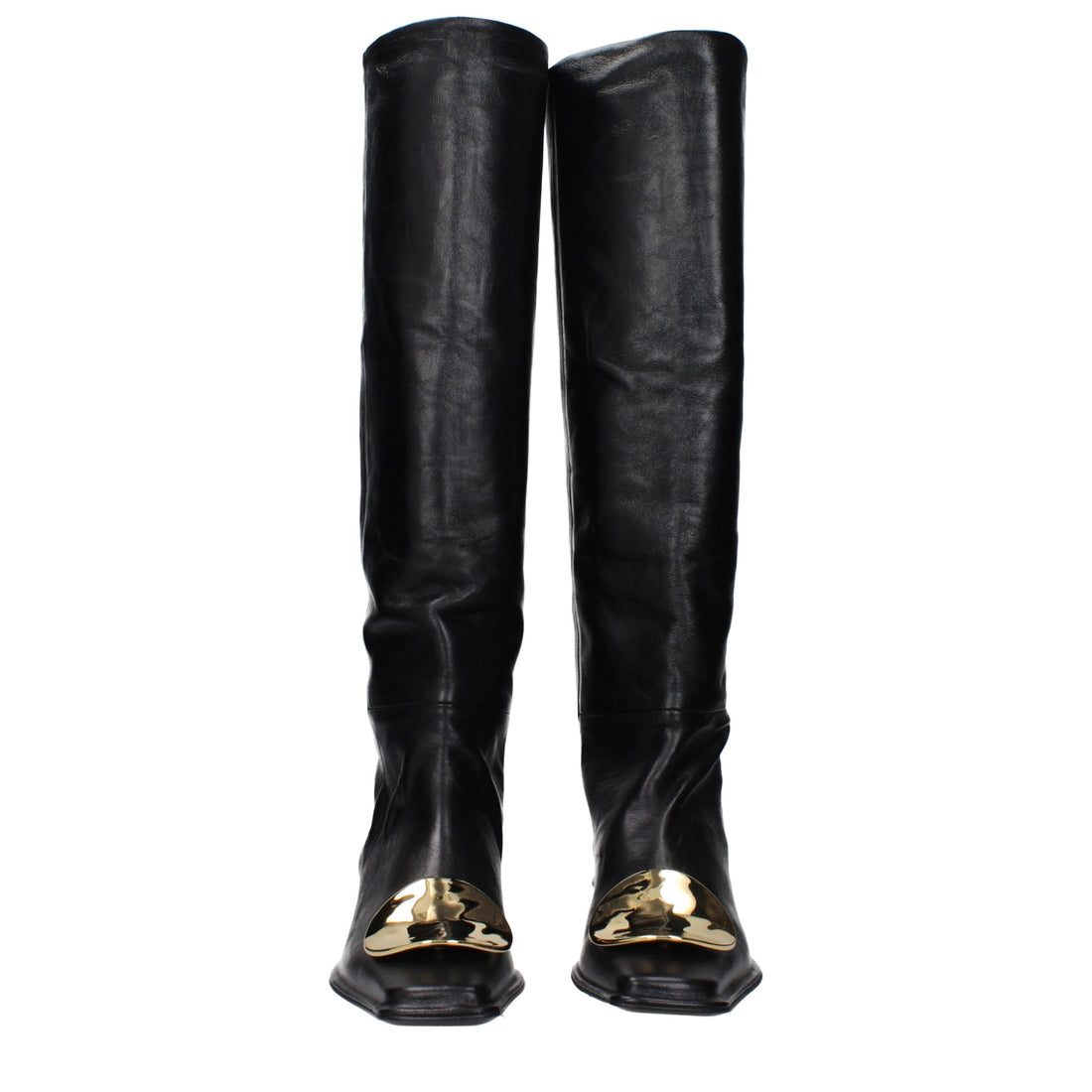 Jil Sander Black Leather Ankle Boots
